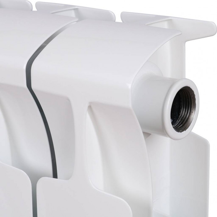 Биметаллический радиатор RIFAR MONOLIT 350, 12 секций, боковое подключение, белый