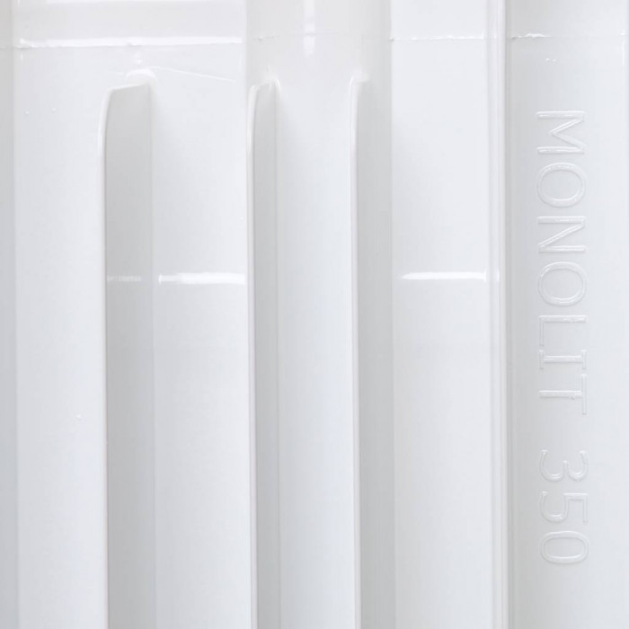 Биметаллический радиатор RIFAR MONOLIT 350, 12 секций, боковое подключение, белый