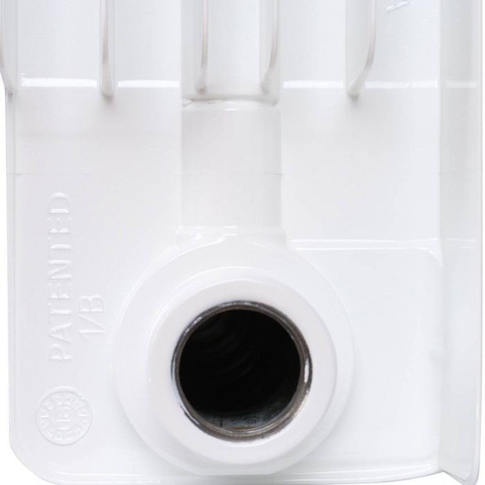 Биметаллический радиатор RIFAR MONOLIT 350, 12 секций, боковое подключение, белый