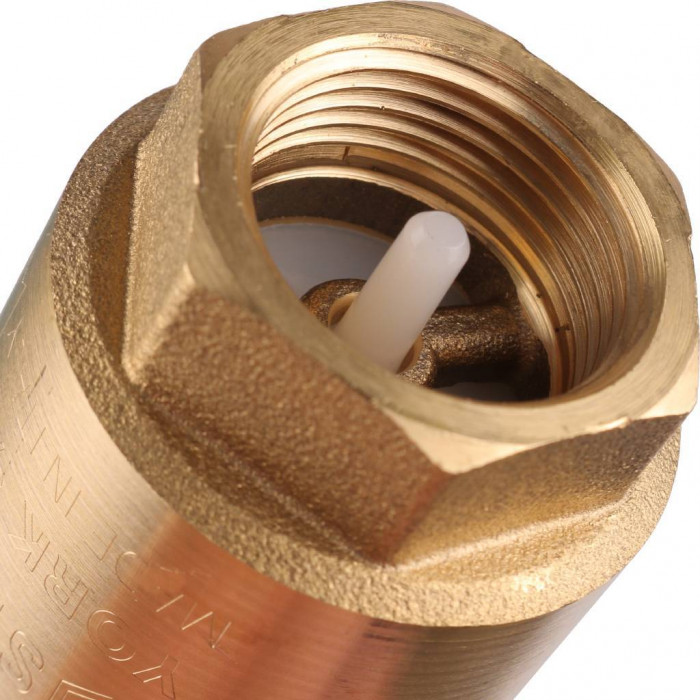 STOUT 3/4 Клапан обратный пружинный муфтовый с пластиковым седлом