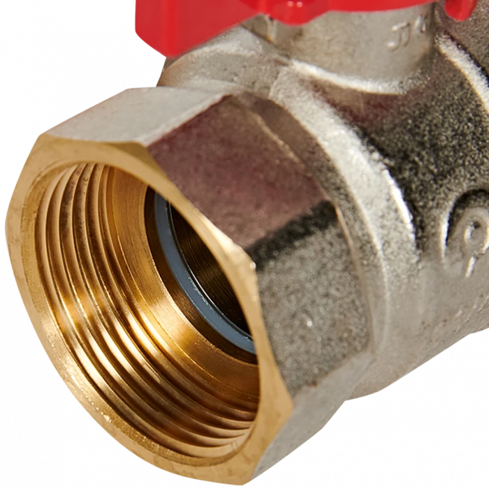 Кран шаровой с американкой ROMMER ВР/НР, ручка бабочка 1 1/4