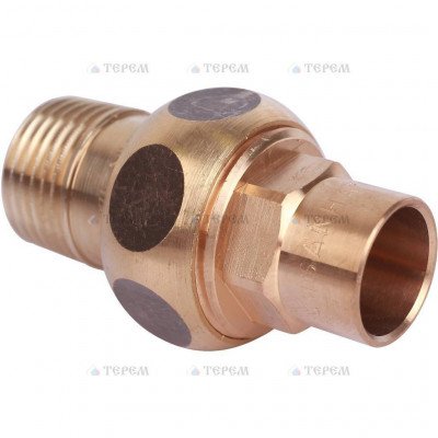 Sanha 4331g сгон ВП-НР, бронза, с плоским уплотнением 15x1/2, для медных труб под пайку