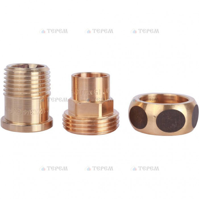 Sanha 4331g сгон ВП-НР, бронза, с плоским уплотнением 15x1/2, для медных труб под пайку