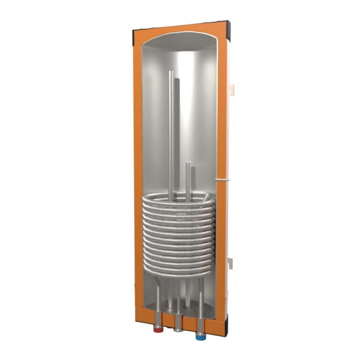 Бойлер косвенного нагрева из нержавеющей стали Турбо 200Н настенный (нижн. подкл.)