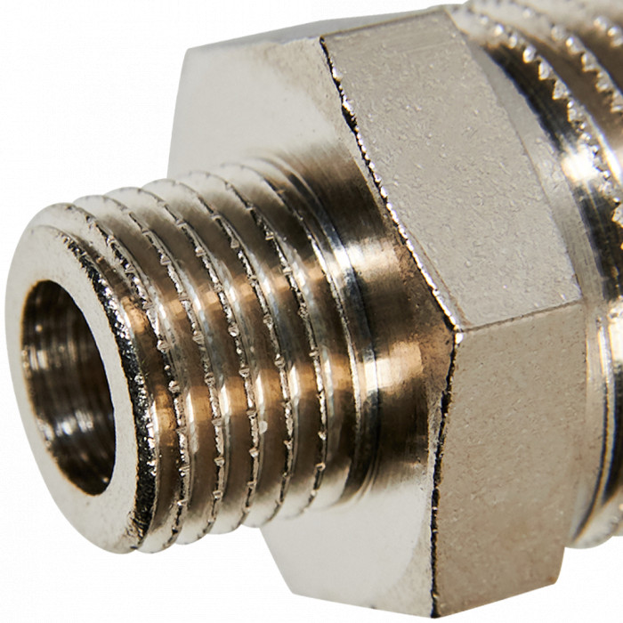 STOUT Ниппель НН переходной никелированный 1/2X1/4