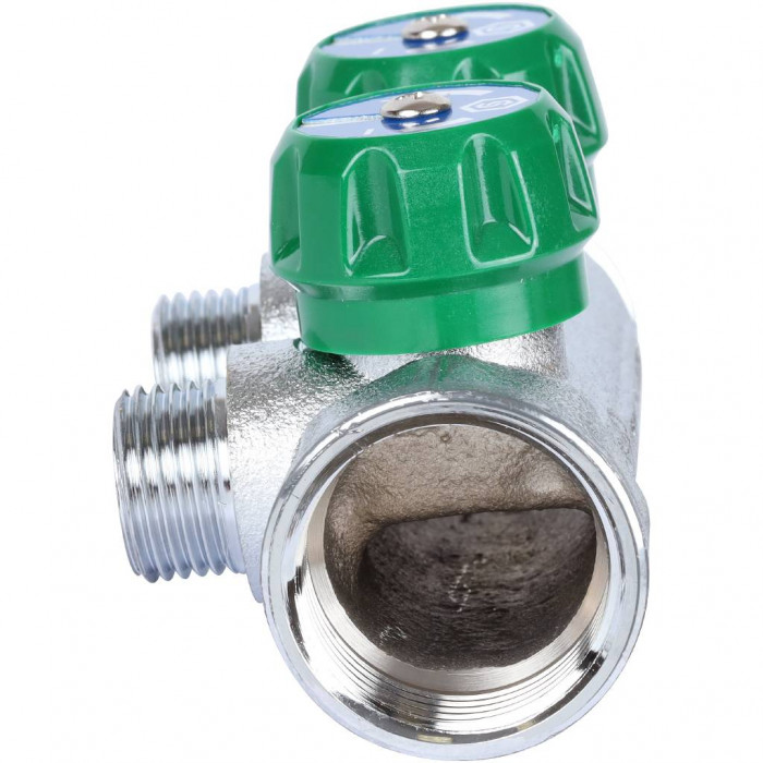 STOUT SMB-6849-011202 Коллектор регулирующий 1", 2 отвода 1/2" плоское уплотнение