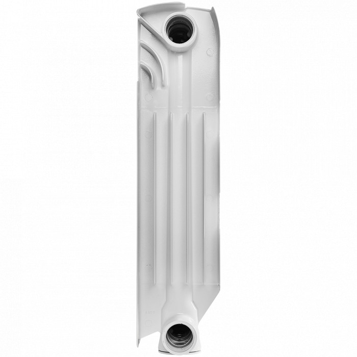 Алюминиевый радиатор STOUT GAMMA 350, 6 секций, боковое подключение, белый
