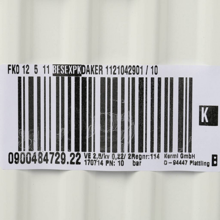 Стальной панельный радиатор Kermi Kermi Profil-K FK O 12/500/1100, боковое подключение