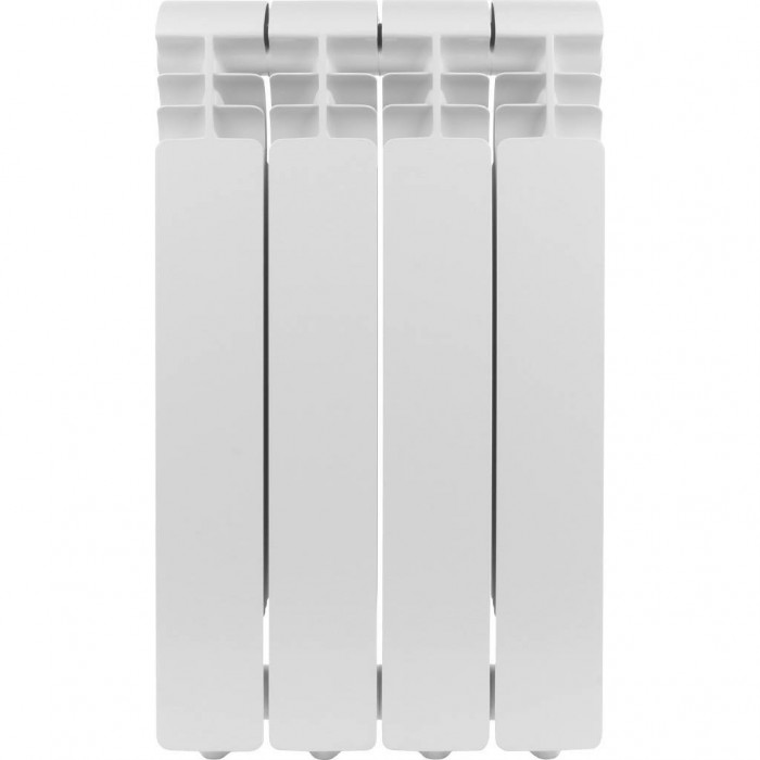 Алюминиевый радиатор Global ISEO 500 500, 4 секций, боковое подключение, белый