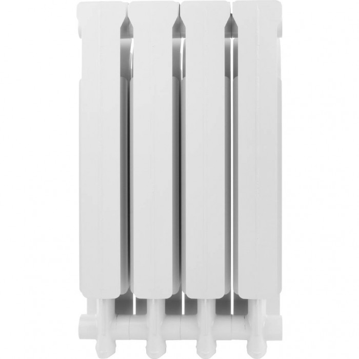 Алюминиевый радиатор Global ISEO 500 500, 4 секций, боковое подключение, белый