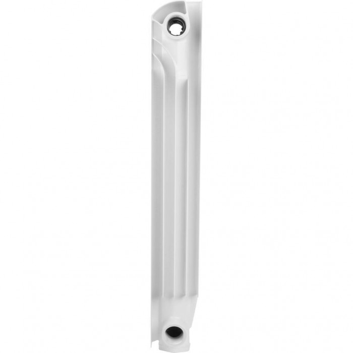 Алюминиевый радиатор Global ISEO 500 500, 4 секций, боковое подключение, белый