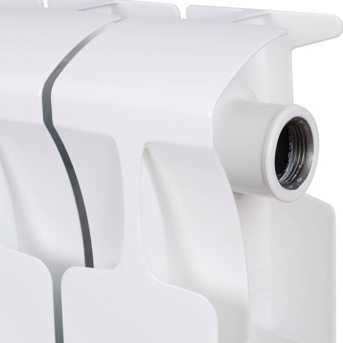 Биметаллический радиатор RIFAR MONOLIT 350, 10 секций, боковое подключение, белый