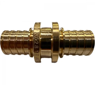 Муфта соединительная равнопроходная REHAU 16 MX для труб из сшитого полиэтилена аксиальная