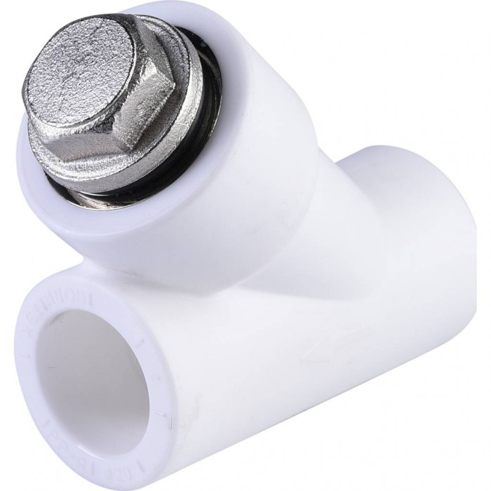 Политэк d=20 Фильтр (соединение муфта-муфта) для полипропиленовых труб под сварку (цвет белый)