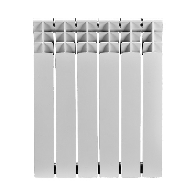 Биметаллический радиатор Smart Install biEasy One 500, 12 секций, боковое подключение, белый