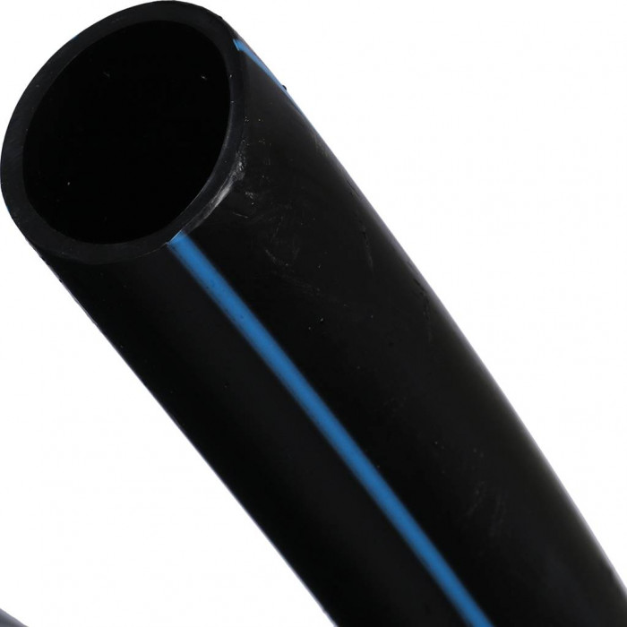 CYKLON Труба напорн. ПЭ100 DN32х2,4 PN12,5 SDR 13,6 с син. полосой, метровая разметка, бухта 200 (ОТГРУЗКА КРАТНО 10 М.)
