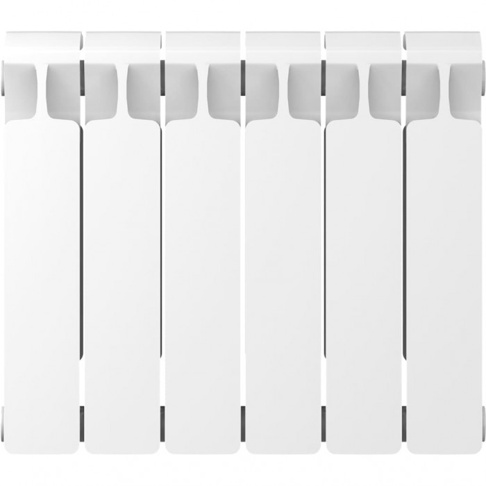 Биметаллический радиатор RIFAR MONOLIT 350, 6 секций, боковое подключение, белый