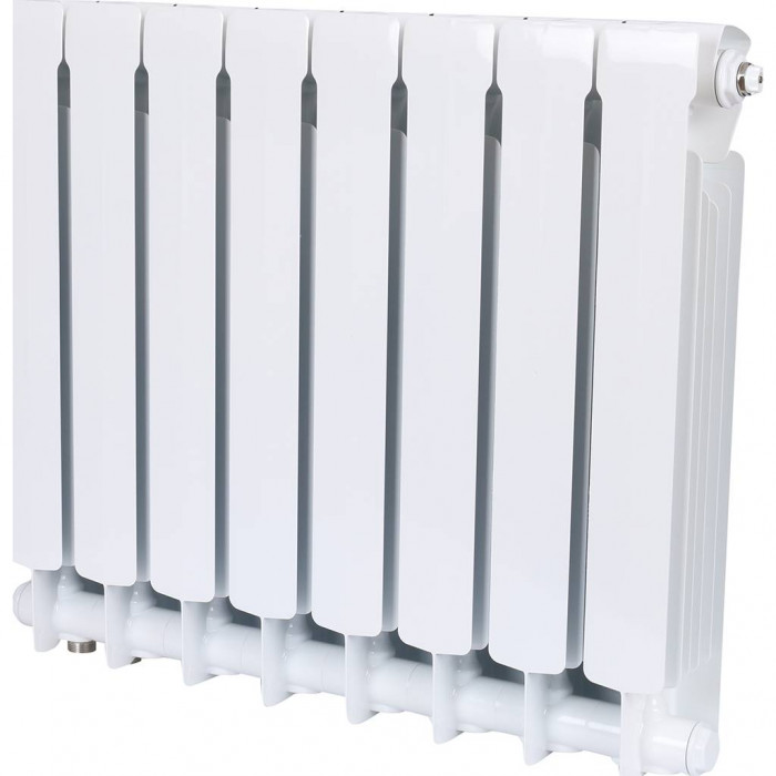 Биметаллический радиатор RIFAR BASE VENTIL 500, 5 секций, нижнее правое подключение, белый