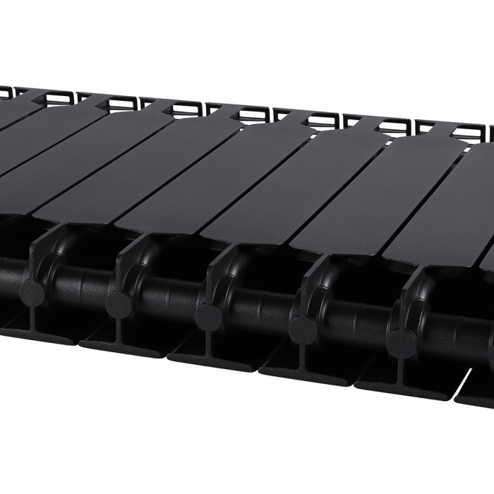 Биметаллический радиатор RIFAR SUPReMO 500, 14 секций, боковое подключение, черный