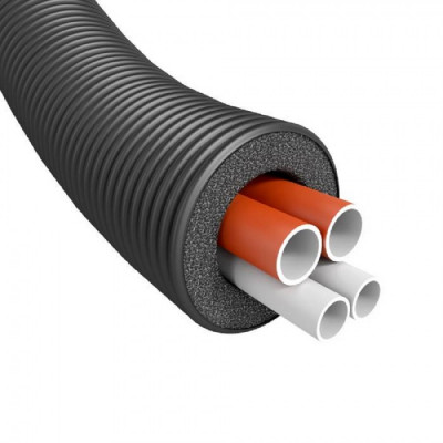 Теплоизолированная труба FLEXALEN 1000+ FV+R200H2/40A40A20_SNX (2x40x3,7+40x3,7+20*2,0/160, 6 bar, 95 град С) четырехтрубная