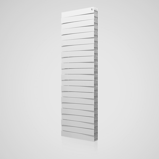 Биметаллический радиатор Royal Thermo PianoForte TOWER 500, 22 секций, боковое подключение, белый