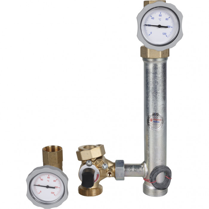 Насосная группа Meibes Поколение 8 MK 1”, смесительная, без насоса, в комплекте с сервоприводом