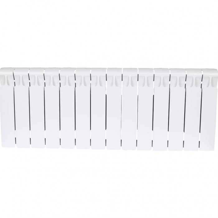 Биметаллический радиатор RIFAR MONOLIT 350, 14 секций, боковое подключение, белый