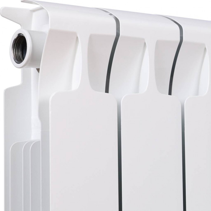 Биметаллический радиатор RIFAR MONOLIT 350, 14 секций, боковое подключение, белый
