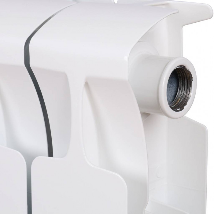 Биметаллический радиатор RIFAR MONOLIT 350, 14 секций, боковое подключение, белый