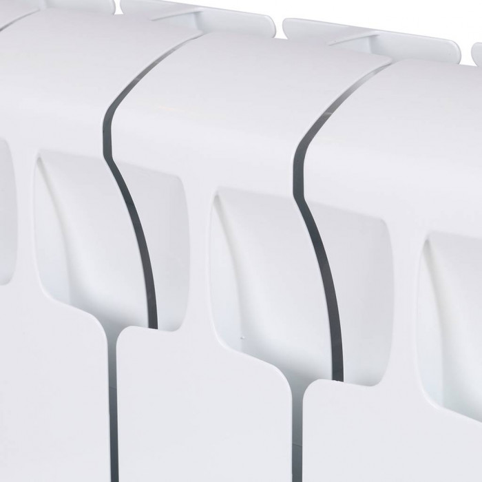 Биметаллический радиатор RIFAR MONOLIT 350, 14 секций, боковое подключение, белый