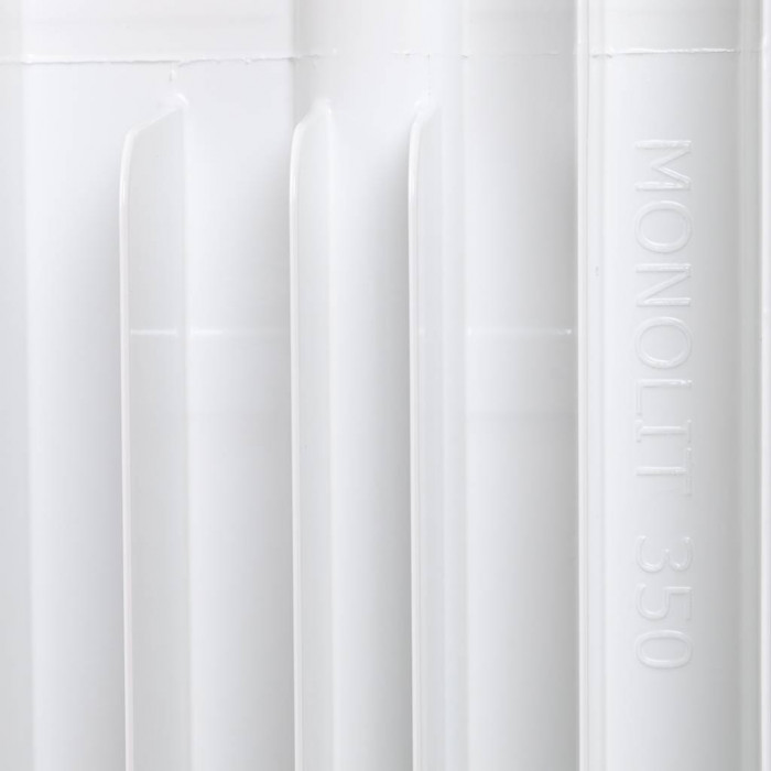 Биметаллический радиатор RIFAR MONOLIT 350, 14 секций, боковое подключение, белый