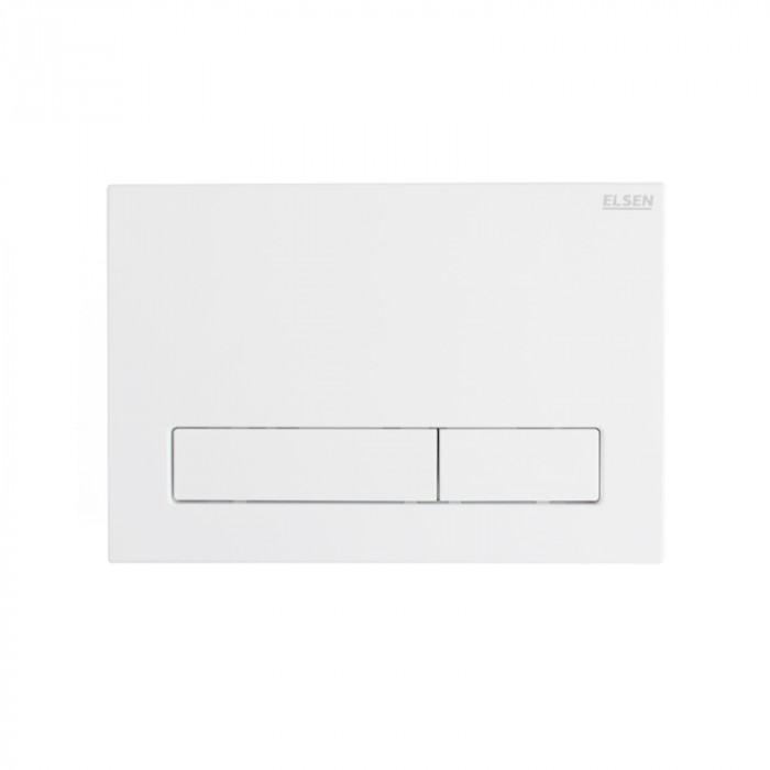 Клавиша смыва, без выступа кнопки, материал пластик, цвет белый