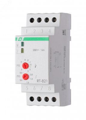 Регулятор температуры RT-821 с датчиком RT, от -4 до +5° С,24-264В ACDC, 16А, 1NO/NC, DIN