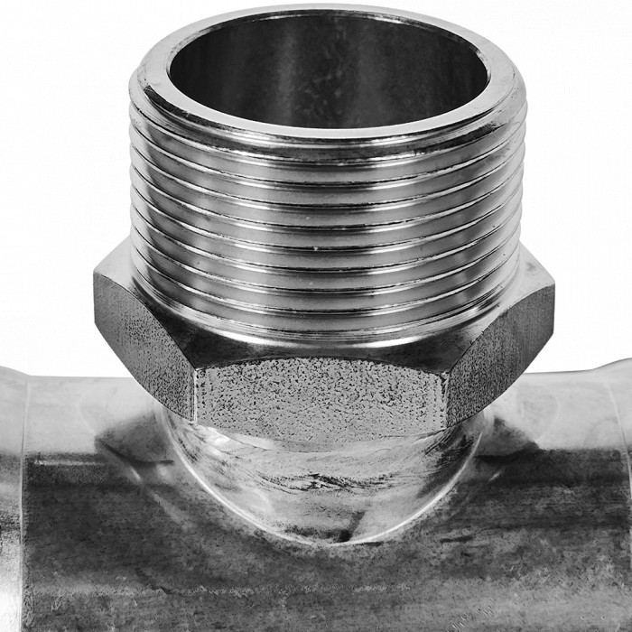 ROMMER RSS-0016-054114 ROMMER Тройник-переходник-НР, 54х1 1/4, из нержавеющей стали прессовой