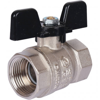 STOUT SVB Кран шаровой стандартнопроходной, ВР/ВР, ручка бабочка 3/4&quot;