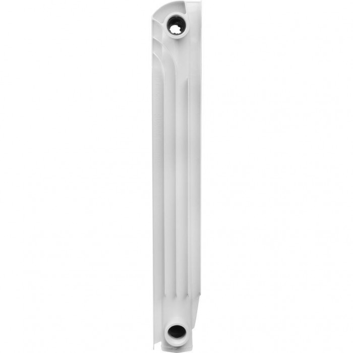 Алюминиевый радиатор Global ISEO 500 500, 8 секций, боковое подключение, белый