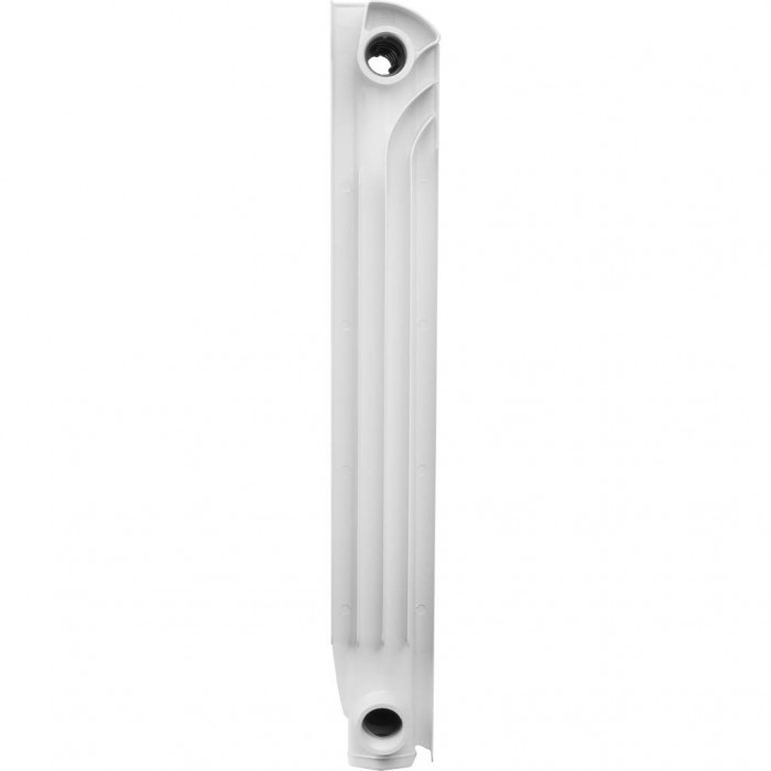 Алюминиевый радиатор Global ISEO 500 500, 8 секций, боковое подключение, белый