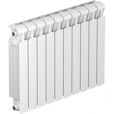 Биметаллический радиатор RIFAR MONOLIT 500, 10 секций, боковое подключение, белый