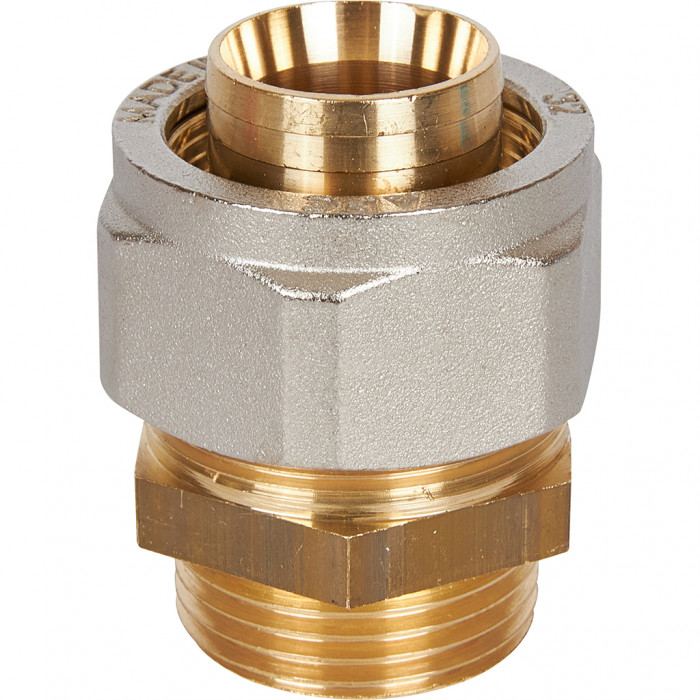 STOUT Переходник с наружной резьбой 1 х32 для металлопластиковых труб винтовой