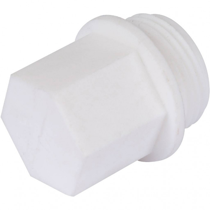 Kalde d=25 Заглушка с резьбой для полипропиленовых труб под сварку (цвет белый)