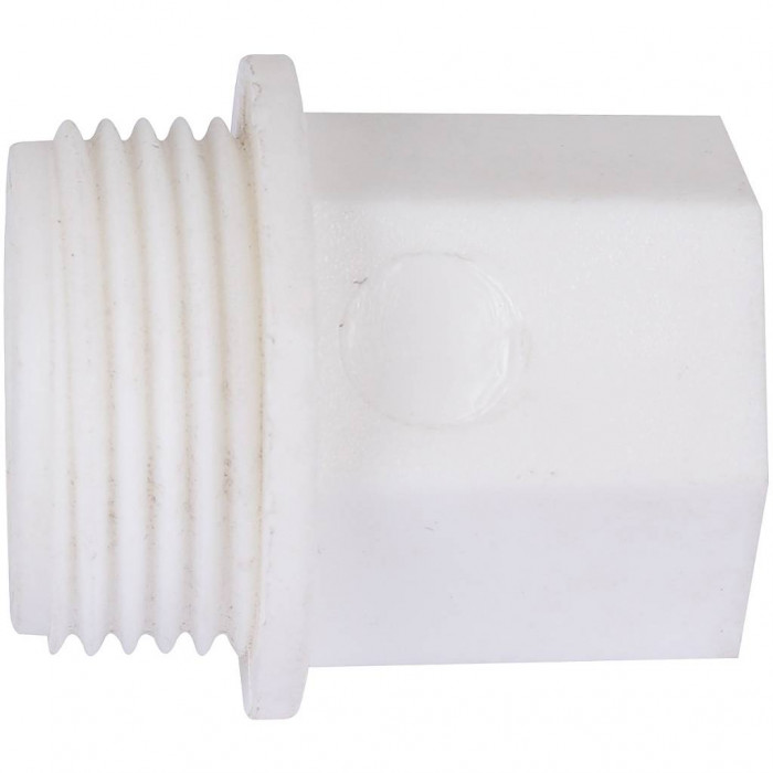 Kalde d=25 Заглушка с резьбой для полипропиленовых труб под сварку (цвет белый)