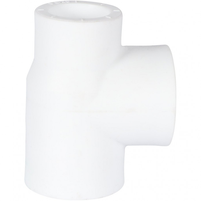 Политэк 9300252520 Политэк 25х25х20 Тройник переходной для полипропиленовых труб под сварку (цвет белый)