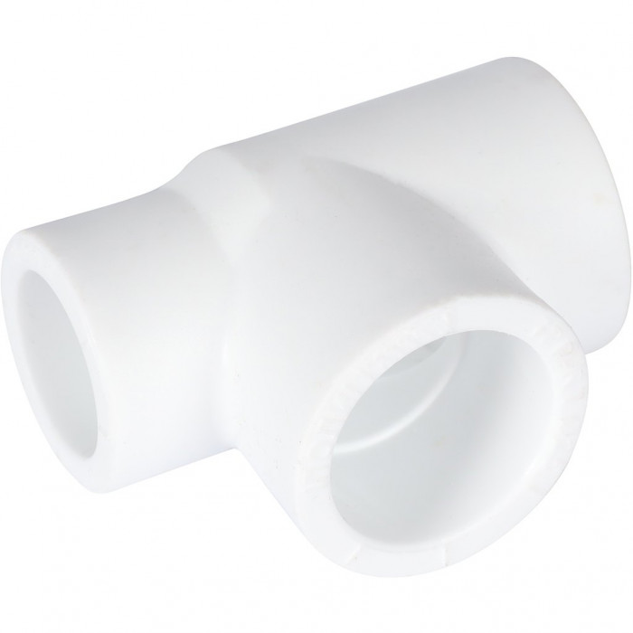 Политэк 9300252520 Политэк 25х25х20 Тройник переходной для полипропиленовых труб под сварку (цвет белый)