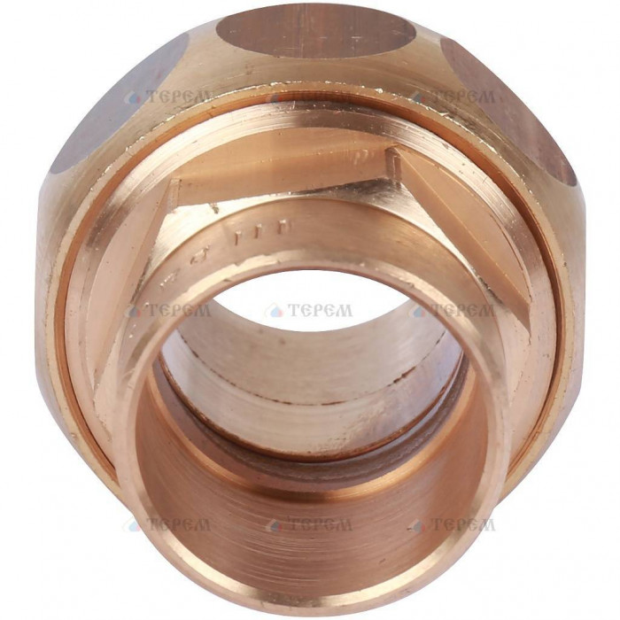 Sanha 4340 сгон ВП-ВП, бронза, самоуплотняющийся 22, для медных труб под пайку