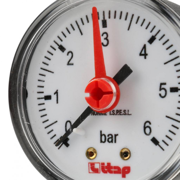 Itap 482R 1/4 Манометр боковое подключение 0-6 бар