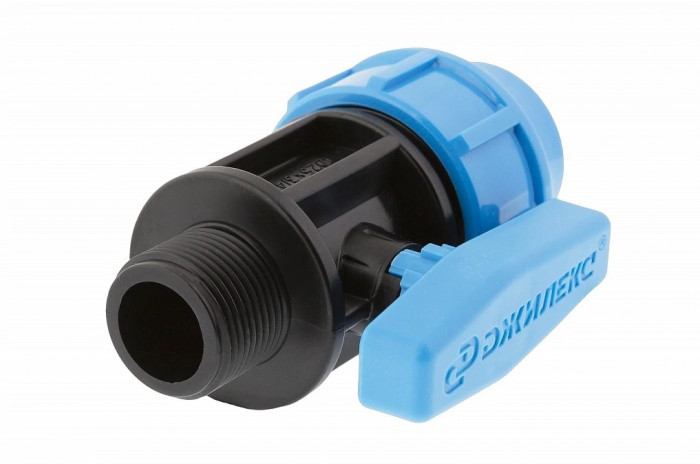 Джилекс fittings кран шаровой с наружной трубной резьбой 25х3/4