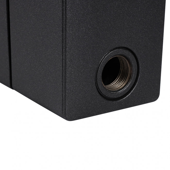 Биметаллический радиатор RIFAR SUPReMO VENTIL 350, 6 секций, нижнее правое подключение, черный