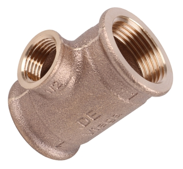 264468 Viega 3130 Тройник переходной ВР, 3/4х1/2х3/4, бронза