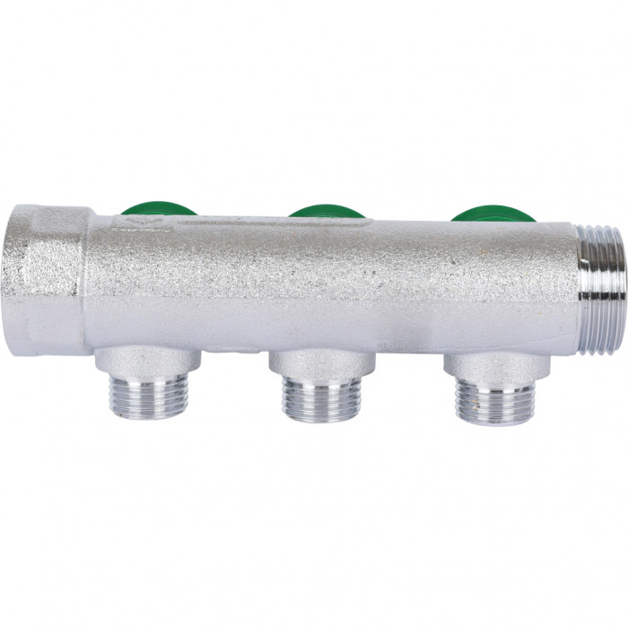 STOUT SMB-6849-341203 STOUT Коллектор регулирующий 3/4", 3 отвода 1/2" плоское уплотнение