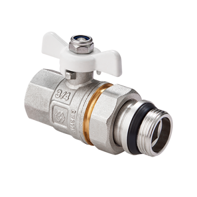 Кран-американка с кольцом 3/4&quot; вн.-нар. бабочка